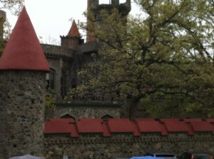 Interesting story behind how this castle got built on the Brandeis U campus!